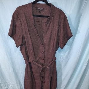 Connected Woman brown dress